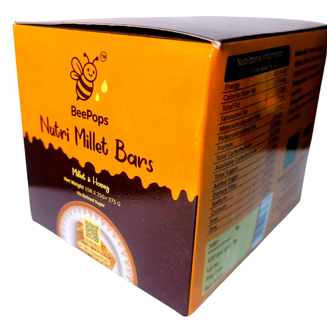 BeePops Nutri Millet Bars (Box of 15)