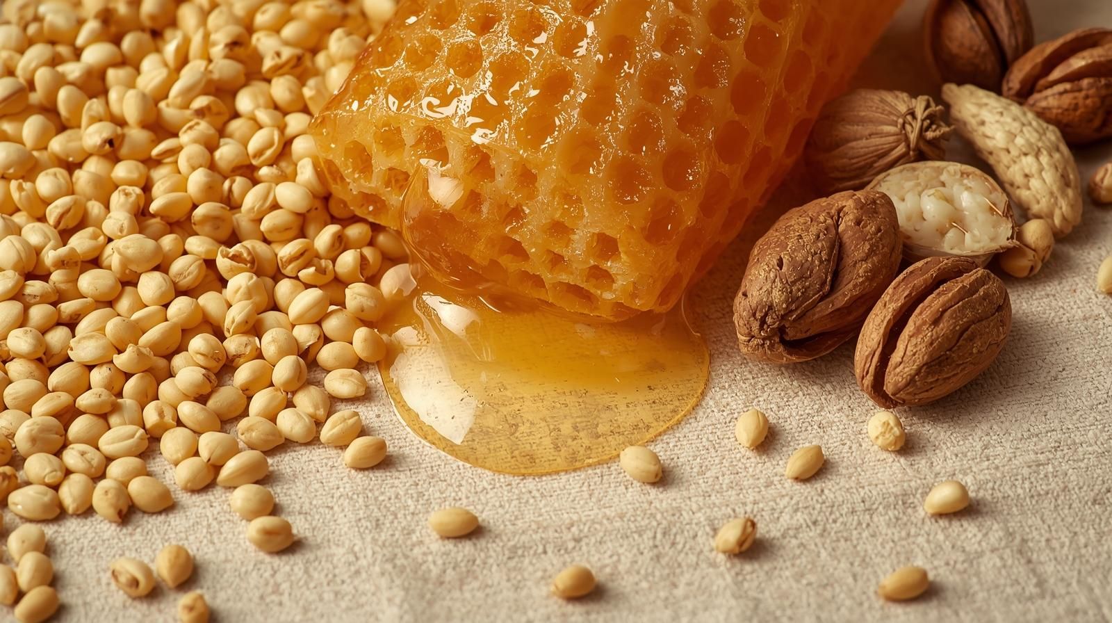 Beepops natural honey with honeycomb used in clean label protein bars and snacks