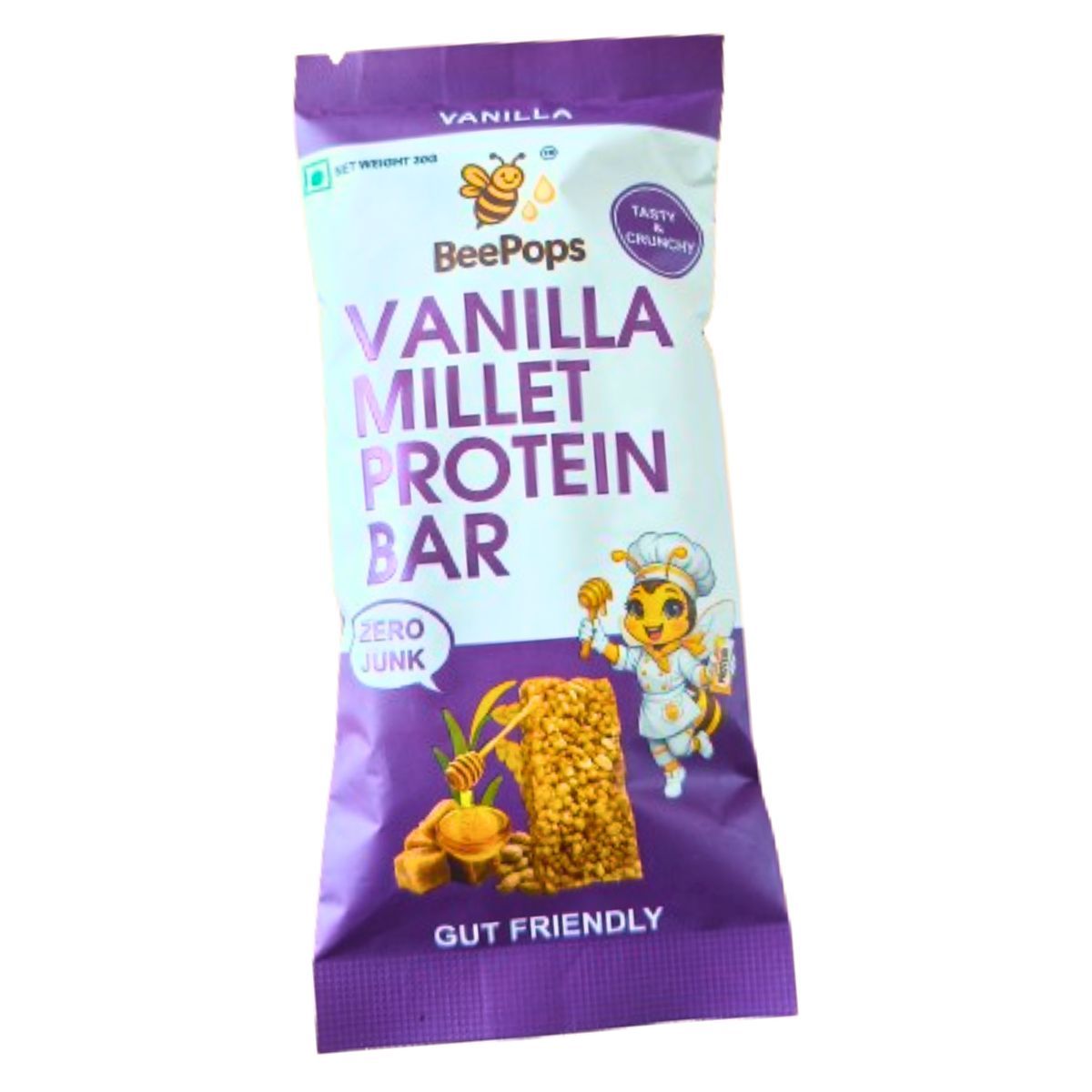 BeePops Millet Protein Bars- Vanilla (30G)