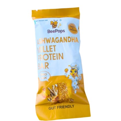 BeePops Millet Protein Bars-Ashwagandha (30G) BeePops Millet Protein Bars-Ashwagandha (30G)