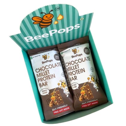 BeePops Protein Bars-Chocolate (6NX30G) BeePops Protein Bars-Chocolate (6NX30G)